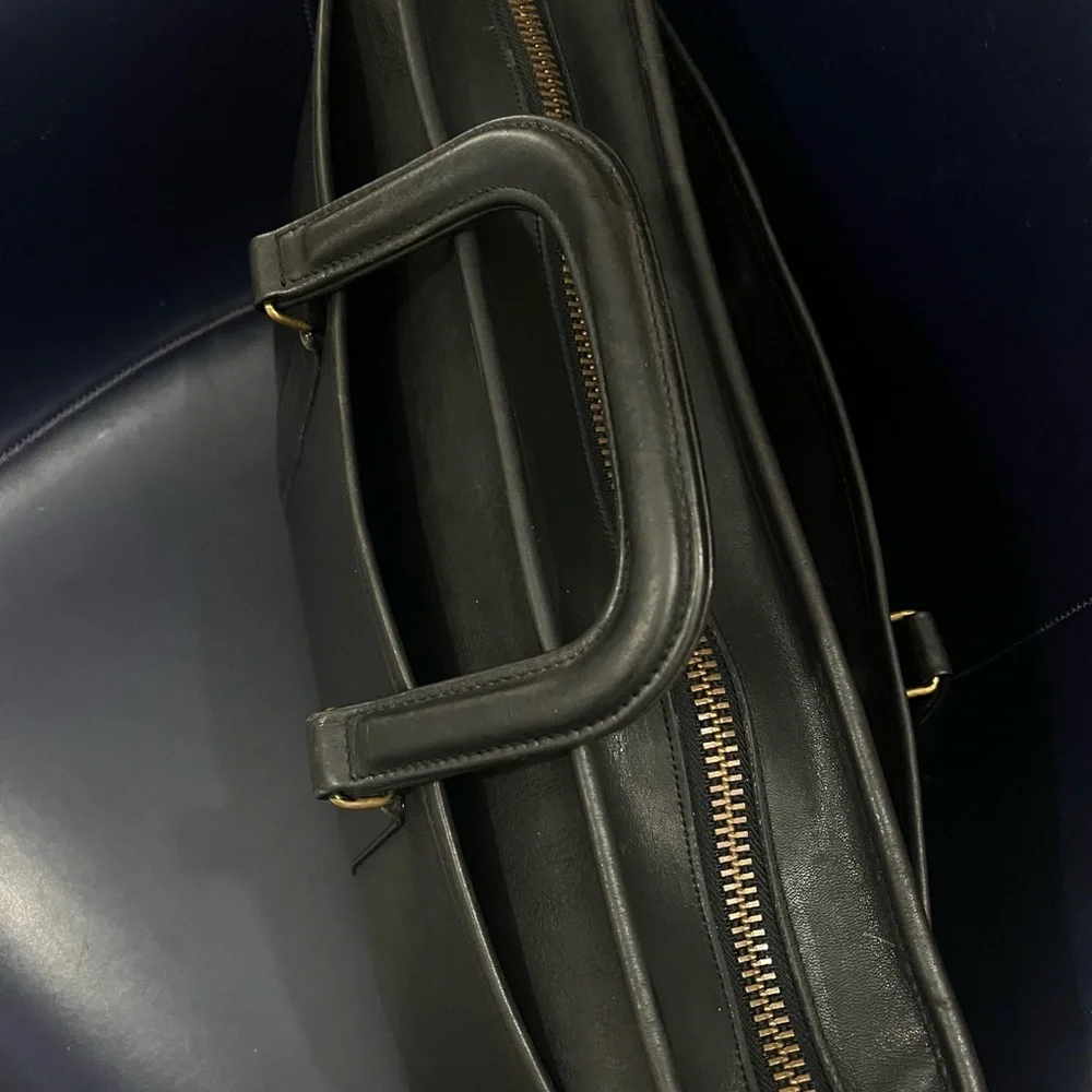 Vintage Coach Embassy Briefcase 5090 Black Leather Laptop Portfolio Bag USA